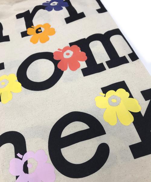 marimekko（マリメッコ）marimekko (マリメッコ) ウニッコプリントトートバッグ ベージュの古着・服飾アイテム