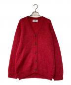 BEAUTY&YOUTH×JOHN TULLOCHビューティーアンドユース×ジョンタロック）の古着「モヘヤ Vネックカーディガン」｜レッド