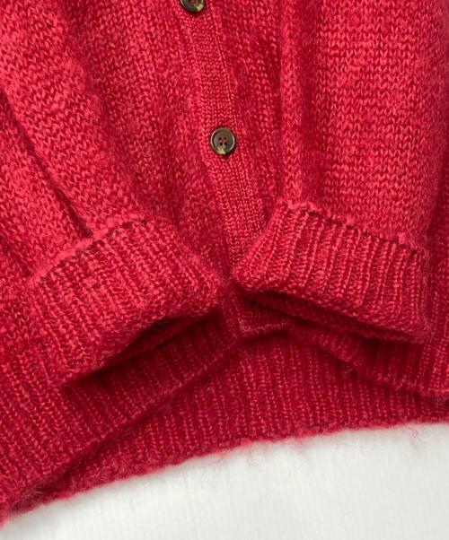 BEAUTY&YOUTH（ビューティーアンドユース）BEAUTY&YOUTH (ビューティーアンドユース) JOHN TULLOCH (ジョンタロック) モヘヤ Vネックカーディガン レッド サイズ:-の古着・服飾アイテム