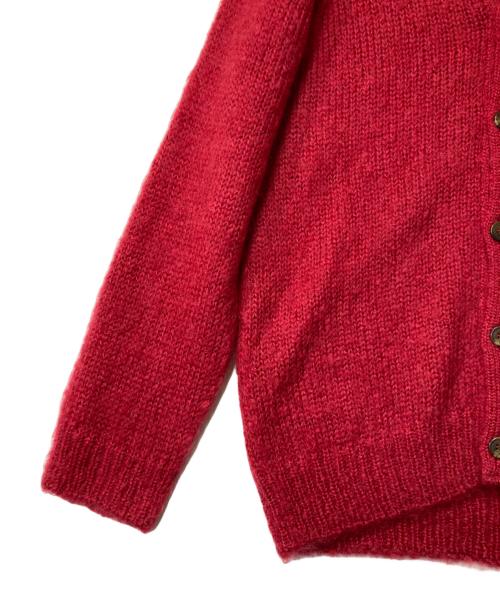 BEAUTY&YOUTH（ビューティーアンドユース）BEAUTY&YOUTH (ビューティーアンドユース) JOHN TULLOCH (ジョンタロック) モヘヤ Vネックカーディガン レッド サイズ:-の古着・服飾アイテム