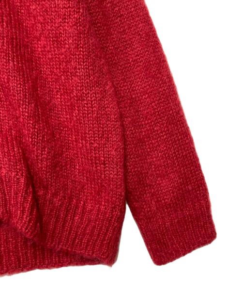 BEAUTY&YOUTH（ビューティーアンドユース）BEAUTY&YOUTH (ビューティーアンドユース) JOHN TULLOCH (ジョンタロック) モヘヤ Vネックカーディガン レッド サイズ:-の古着・服飾アイテム