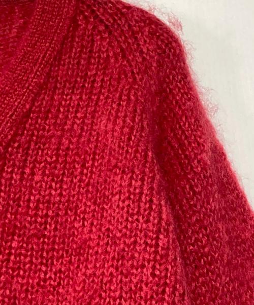 BEAUTY&YOUTH（ビューティーアンドユース）BEAUTY&YOUTH (ビューティーアンドユース) JOHN TULLOCH (ジョンタロック) モヘヤ Vネックカーディガン レッド サイズ:-の古着・服飾アイテム