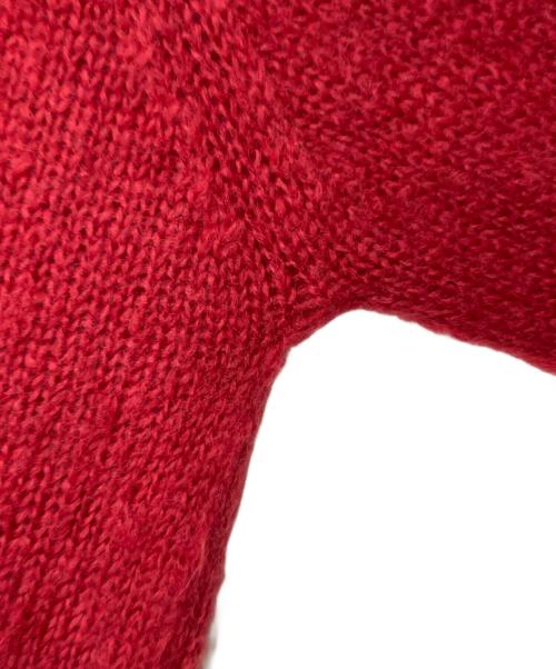 BEAUTY&YOUTH（ビューティーアンドユース）BEAUTY&YOUTH (ビューティーアンドユース) JOHN TULLOCH (ジョンタロック) モヘヤ Vネックカーディガン レッド サイズ:-の古着・服飾アイテム