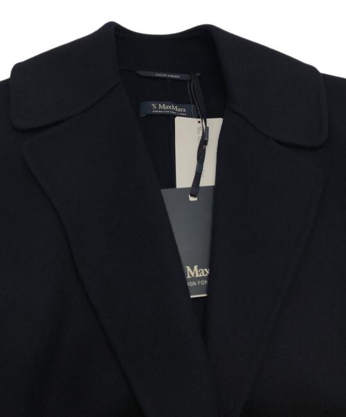 'S Max Mara（エスマックスマーラ）'S Max Mara (エスマックスマーラ) ダブルフェイス ガウンコート 901609096 ネイビー サイズ:40の古着・服飾アイテム