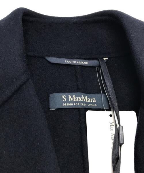 'S Max Mara（エスマックスマーラ）'S Max Mara (エスマックスマーラ) ダブルフェイス ガウンコート 901609096 ネイビー サイズ:40の古着・服飾アイテム