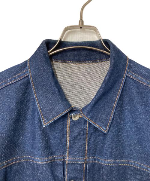 Adam et Rope（アダム エ ロペ）Adam et Rope (アダム エ ロペ) ビッグシルエット ドライタッチ デニムジャケット インディゴ サイズ:Lの古着・服飾アイテム