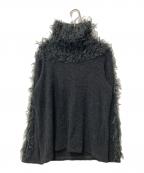 ISSEY MIYAKEイッセイミヤケ）の古着「フェザータートルネックニット IM44JK508」｜グレー