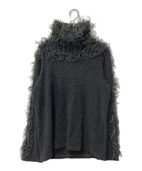 ISSEY MIYAKE（イッセイミヤケ）ISSEY MIYAKE (イッセイミヤケ) フェザータートルネックニット IM44JK508 グレー サイズ:3の古着・服飾アイテム