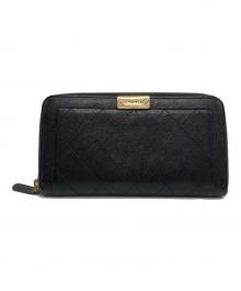 CHANEL（シャネル）の古着「ラウンドジップウォレット」｜ブラック