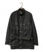 BELSTAFFベルスタッフ）の古着「モーターサイクル オイルドジャケット」｜ブラック