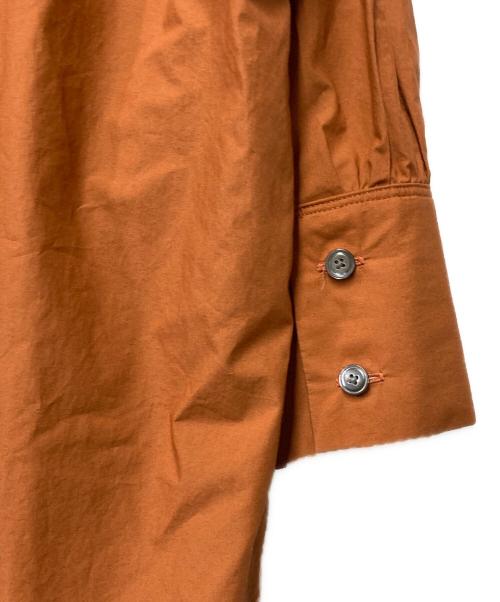 HAVERSACK（ハバーサック）HAVERSACK (ハバーサック) コットンギャザーシャツワンピース ブラウン サイズ:1の古着・服飾アイテム