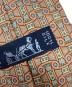 中古・古着 HERMES (エルメス) 総柄シルクネクタイ オレンジ サイズ:-：6000円