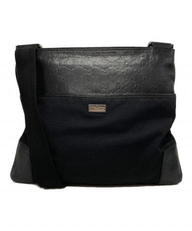 中古・古着通販】GUCCI (グッチ) GG柄レザー切替ショルダーバッグ