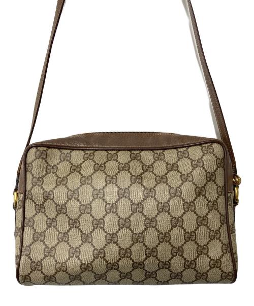 GUCCI（グッチ）GUCCI (グッチ) GGショルダーバッグ ベージュ×ブラウンの古着・服飾アイテム