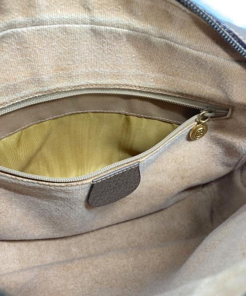 GUCCI（グッチ）GUCCI (グッチ) GGショルダーバッグ ベージュ×ブラウンの古着・服飾アイテム