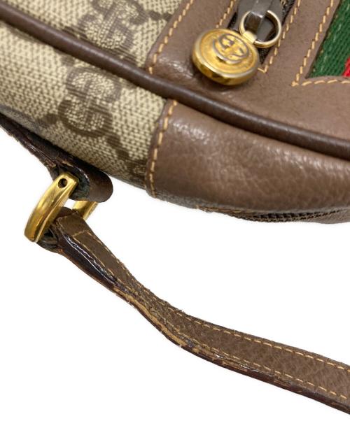 GUCCI（グッチ）GUCCI (グッチ) GGショルダーバッグ ベージュ×ブラウンの古着・服飾アイテム