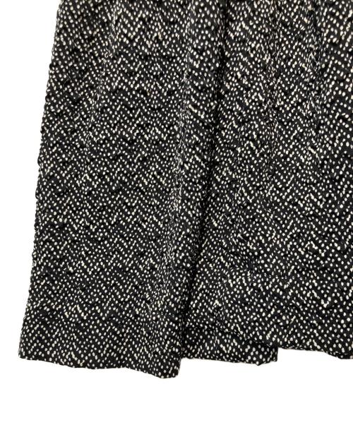 SUMI STYLE（スミ スタイル）SUMI STYLE (スミ スタイル) スタンドカラーティアードワンピース ドットワンピース ブラック サイズ:Fの古着・服飾アイテム