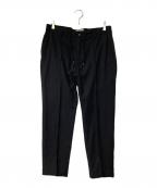 giab's ARCHIVIOジャブス アルキヴィオ）の古着「センタープレスイージーパンツ A7072U」｜ブラック