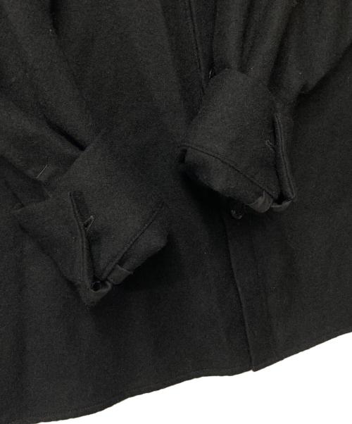 COOTIE PRODUCTIONS（クーティープロダクツ）COOTIE PRODUCTIONS (クーティープロダクツ) Wool Serge Work Shirt ウールサージワークシャツ ブラック サイズ:Ｍの古着・服飾アイテム