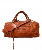 BALENCIAGAバレンシアガ）の古着「THE TWIGGY/ザ・ツィギー 2WAYバッグ」｜ブラウン (オレンジ)