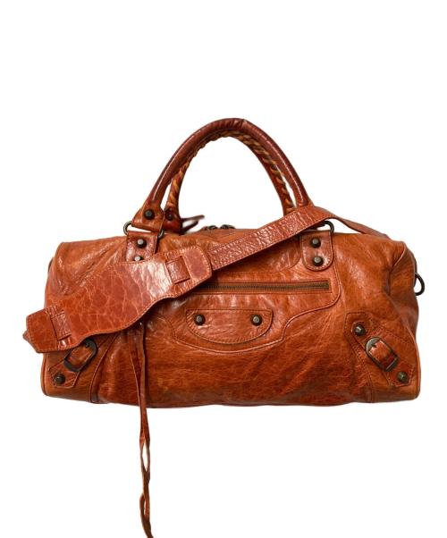 BALENCIAGA（バレンシアガ）BALENCIAGA (バレンシアガ) THE TWIGGY/ザ・ツィギー 2WAYバッグ ブラウン (オレンジ)の古着・服飾アイテム