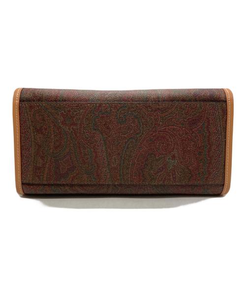 ETRO（エトロ）ETRO (エトロ) ペイズリー柄 2WAYハンドバッグ ボルドー×ブラウンの古着・服飾アイテム