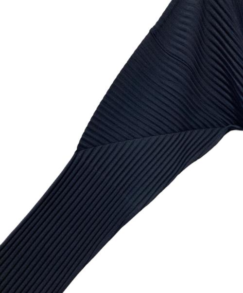 HOMME PLISSE ISSEY MIYAKE（オム プリッセ イッセイ ミヤケ）HOMME PLISSE ISSEY MIYAKE (オムプリッセ イッセイ ミヤケ) プリーツロングスリーブカットソー HP55JK421 ネイビー サイズ:2の古着・服飾アイテム