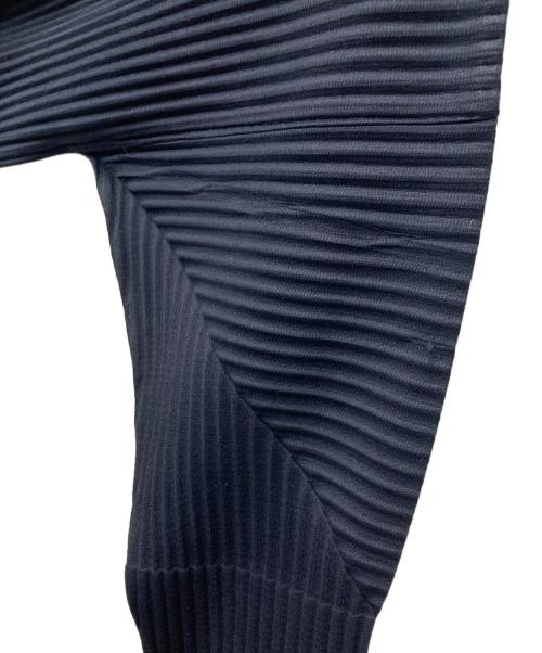 HOMME PLISSE ISSEY MIYAKE（オム プリッセ イッセイ ミヤケ）HOMME PLISSE ISSEY MIYAKE (オムプリッセ イッセイ ミヤケ) プリーツロングスリーブカットソー HP55JK421 ネイビー サイズ:2の古着・服飾アイテム