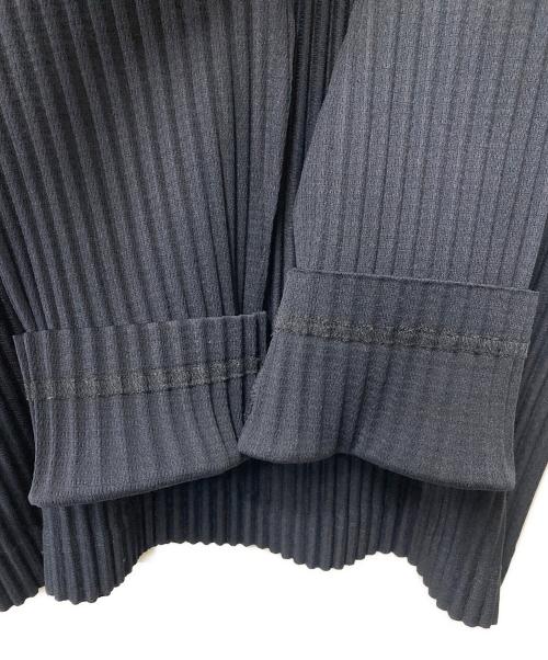 HOMME PLISSE ISSEY MIYAKE（オム プリッセ イッセイ ミヤケ）HOMME PLISSE ISSEY MIYAKE (オムプリッセ イッセイ ミヤケ) プリーツロングスリーブカットソー HP55JK421 ネイビー サイズ:2の古着・服飾アイテム