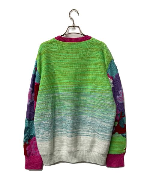 STELLA McCARTNEY（ステラマッカートニー）STELLA McCARTNEY (ステラマッカートニー) 総柄ニット ネイビー×ピンク サイズ:Mの古着・服飾アイテム