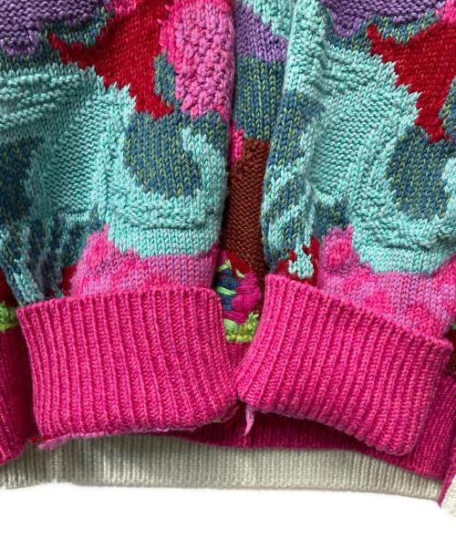 STELLA McCARTNEY（ステラマッカートニー）STELLA McCARTNEY (ステラマッカートニー) 総柄ニット ネイビー×ピンク サイズ:Mの古着・服飾アイテム