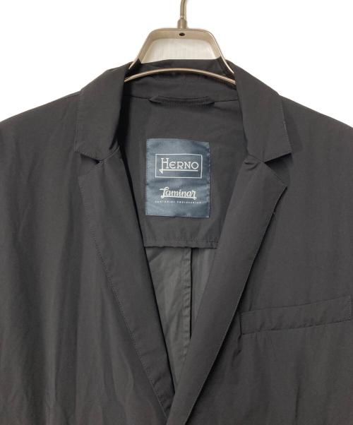 HERNO（ヘルノ）HERNO (ヘルノ) ストレッチナイロン 2B ジャケット GA00021UL-12803-9300 ブラック サイズ:46の古着・服飾アイテム