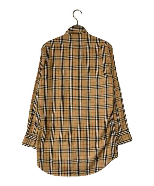 Burberry's（バーバリー）Burberry's (バーバリーズ) ノバチェックシャツ イギリス製 ベージュ サイズ:Ｓの古着・服飾アイテム