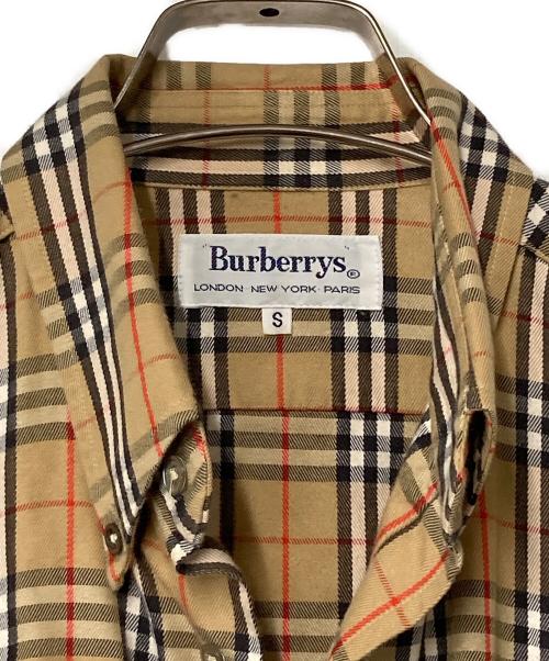 Burberry's（バーバリー）Burberry's (バーバリーズ) ノバチェックシャツ イギリス製 ベージュ サイズ:Ｓの古着・服飾アイテム