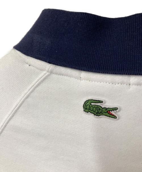 LACOSTE（ラコステ）LACOSTE (ラコステ) BEAMS GOLF (ビームスゴルフ) 別注 ポロスウェット ホワイト×ネイビー サイズ:US XXSの古着・服飾アイテム