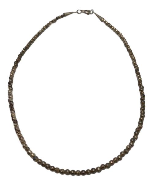 ERICKA NICOLAS BEGAY（エリッカコラスビゲイ）ERICKA NICOLAS BEGAY (エリッカコラスビゲイ) ナバホパール4mm55cm 23-091-210-0007-3-0 シルバーの古着・服飾アイテム