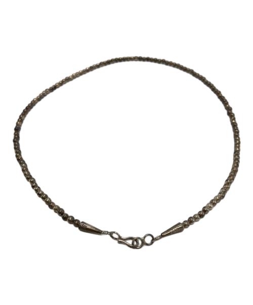 ERICKA NICOLAS BEGAY（エリッカコラスビゲイ）ERICKA NICOLAS BEGAY (エリッカコラスビゲイ) ナバホパール4mm55cm 23-091-210-0007-3-0 シルバーの古着・服飾アイテム