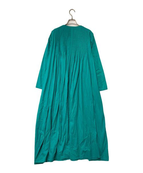 house of lotus（ハウスオブロータス）house of lotus (ハウスオブロータス) ギャザーワンピース 302210-14-390 グリーン サイズ:Mの古着・服飾アイテム