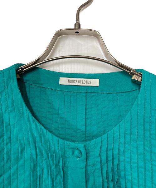 house of lotus（ハウスオブロータス）house of lotus (ハウスオブロータス) ギャザーワンピース 302210-14-390 グリーン サイズ:Mの古着・服飾アイテム