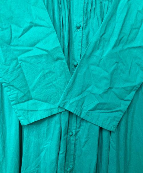 house of lotus（ハウスオブロータス）house of lotus (ハウスオブロータス) ギャザーワンピース 302210-14-390 グリーン サイズ:Mの古着・服飾アイテム