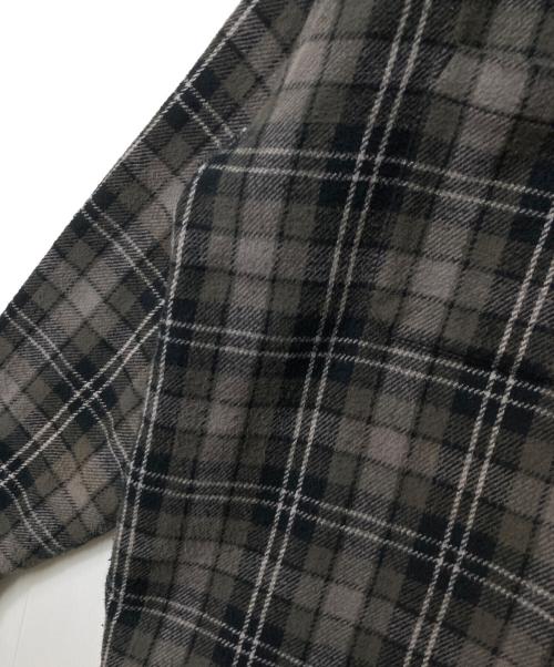 SUPREME（シュプリーム）SUPREME (シュプリーム) Tartan Flannel Hooded Shirt タータン フランネル フーディー シャツ ブラック×グレー×グリーン サイズ:Lの古着・服飾アイテム
