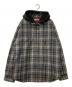 SUPREME（シュプリーム）の古着「Tartan Flannel Hooded Shirt タータン フランネル フーディー シャツ」｜ブラック×グレー×グリーン