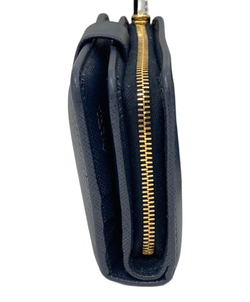 PRADA（プラダ）PRADA (プラダ) 2つ折り財布 1ML018 ネイビーの古着・服飾アイテム