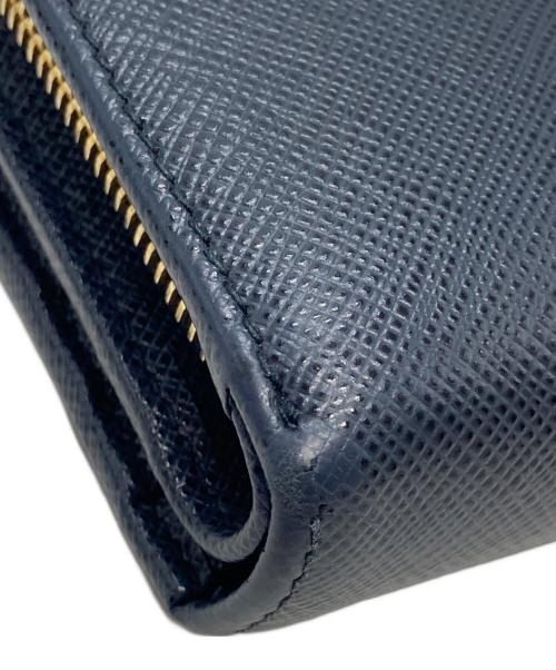 PRADA（プラダ）PRADA (プラダ) 2つ折り財布 1ML018 ネイビーの古着・服飾アイテム