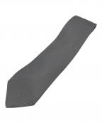 HERMESエルメス）の古着「総柄シルクネクタイ」｜グレー