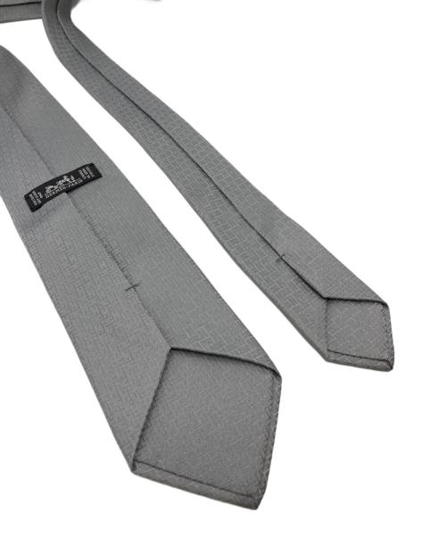 HERMES（エルメス）HERMES (エルメス) 総柄シルクネクタイ グレー サイズ:-の古着・服飾アイテム