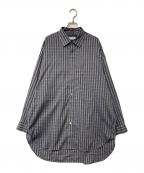 MAISON SPECIALメゾンスペシャル）の古着「Prime-Over Shirt Coat プライムオーバーコート 11242311202」｜グレー×ネイビー