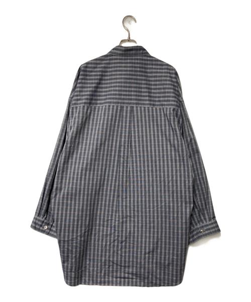 MAISON SPECIAL（メゾンスペシャル）MAISON SPECIAL (メゾンスペシャル) Prime-Over Shirt Coat プライムオーバーコート 11242311202  グレー×ネイビー サイズ:1の古着・服飾アイテム