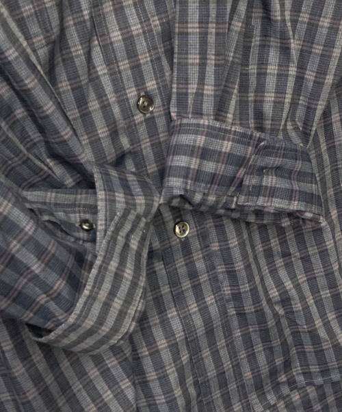 MAISON SPECIAL（メゾンスペシャル）MAISON SPECIAL (メゾンスペシャル) Prime-Over Shirt Coat プライムオーバーコート 11242311202  グレー×ネイビー サイズ:1の古着・服飾アイテム