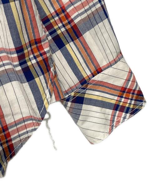 TMT（ティーエムティー）TMT (ティーエムティー) ウエスタンチェックシャツ TSH-S1203 ホワイト×レッド×ブルー サイズ:Lの古着・服飾アイテム